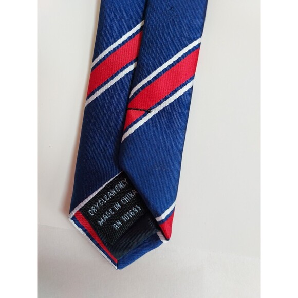 NWT New York Giants NFL Red White & Blue Striped Tie By Eagles Wings - Picture 6 of 7